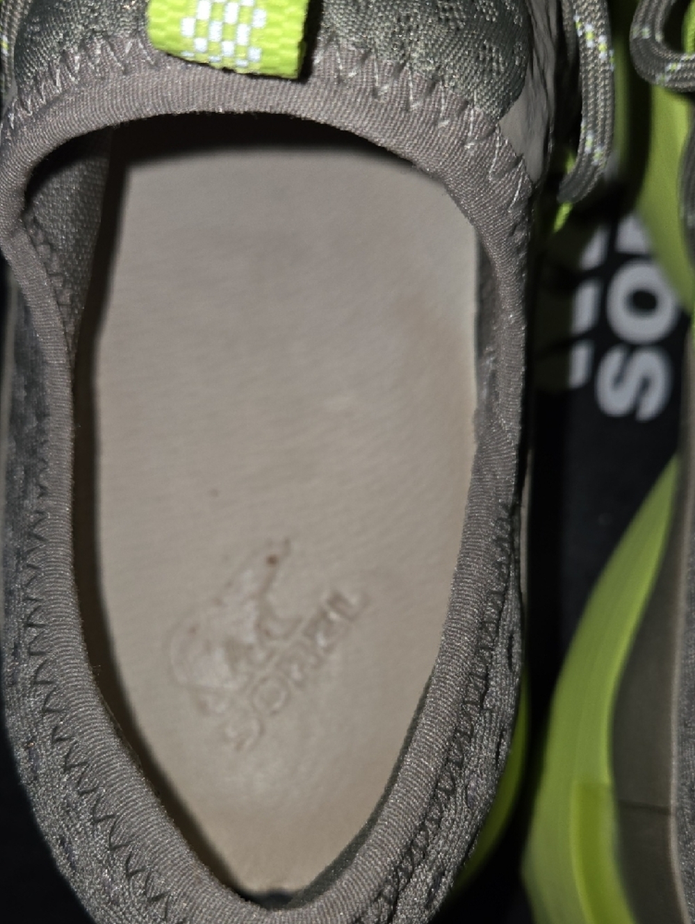 Sorel Womens Sage with Green Accent Trail Sneakers - Picture 6 of 12